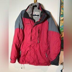 Columbia Red Jacket men size XL.

Bag x